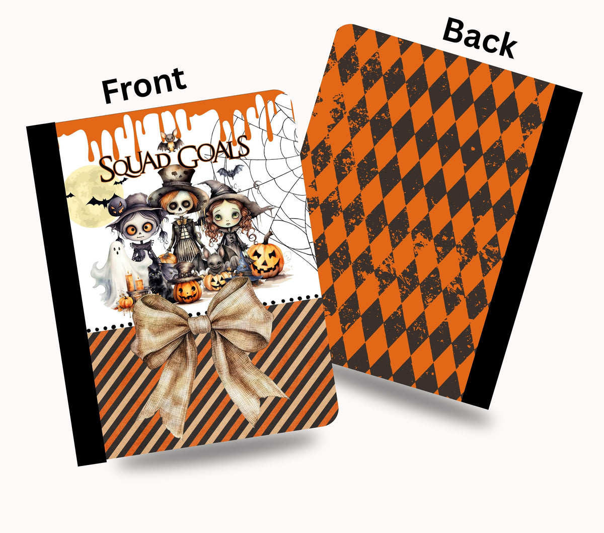 Squad Goals vinyl composition notebook wrap
