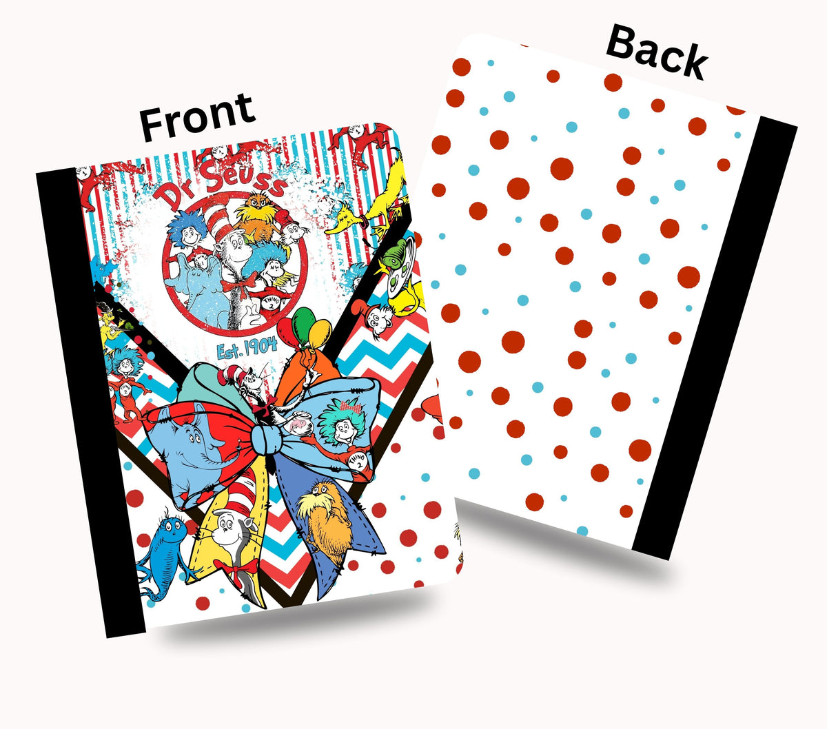 Seuss since 1904 vinyl composition notebook wrap