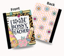 I'm not bossy I'm the teacher vinyl composition notebook wrap