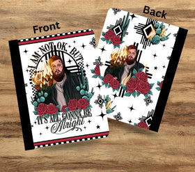 Jelly Roll vinyl composition notebook wrap