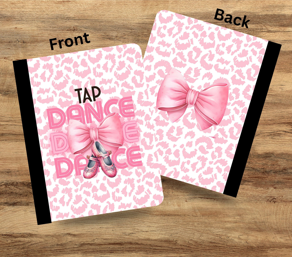 Tap Dance Pink vinyl composition notebook wrap