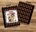 Spooky Labubu vinyl composition notebook wrap