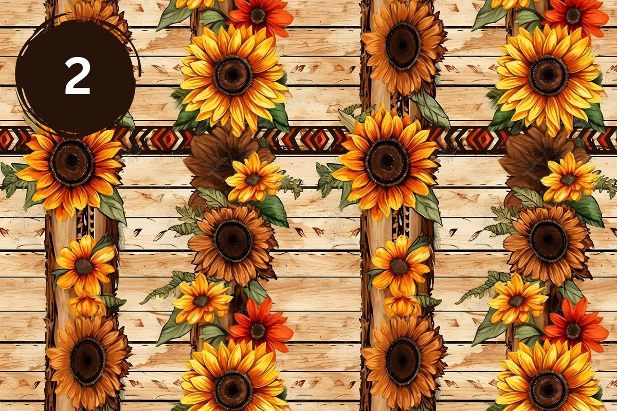 Sunflower Western Vinyl Collection- 8 Prints