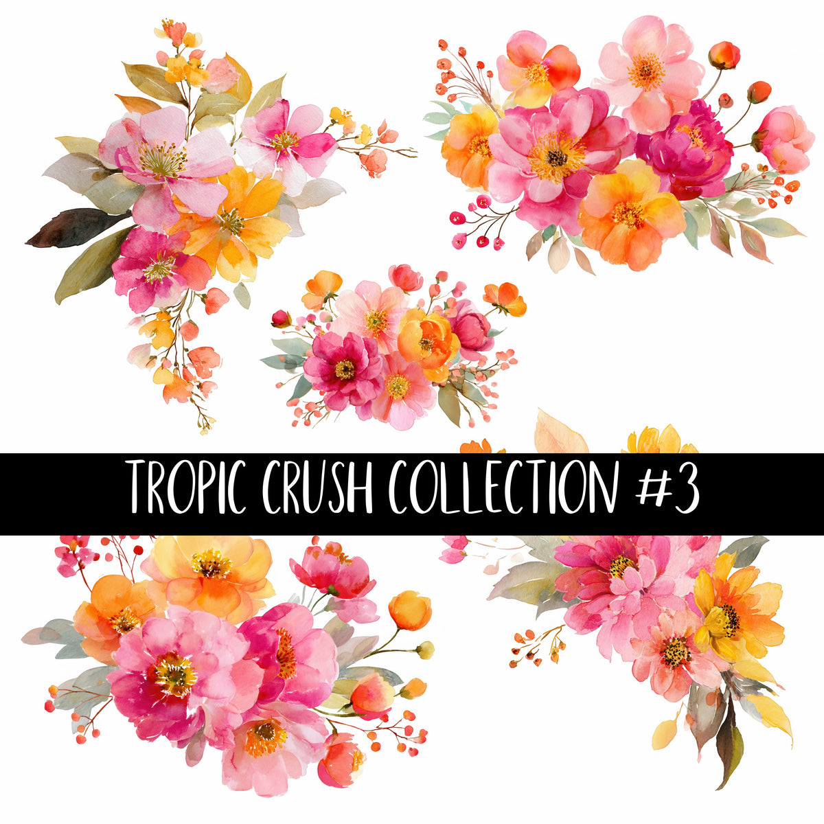 Tropic Crush Collection 14 Coordinating UV Decal sheets to choose from