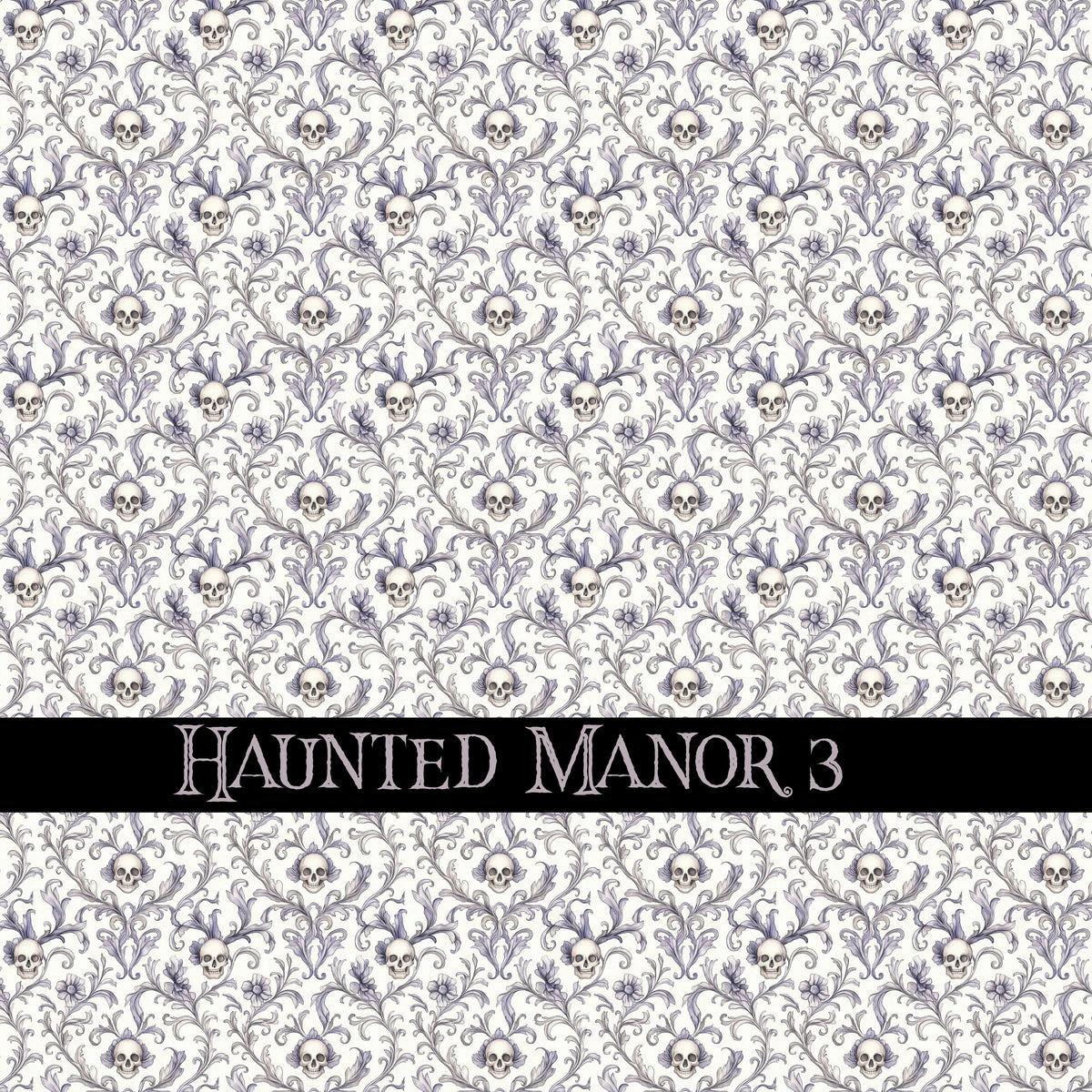 Haunted Manor Vinyl collection- 12x12 vinyl sheets-16 designs available