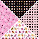 Pink Halloween-12x12 Precut Vinyl Vsplit sheets- 4 designs choices