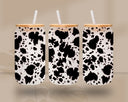 Cow spots Libbey UV DTF Wraps- 3 Colors available