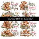 Holy Cow UV DTF Decal sheets 12 Designs available