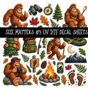 Size Matters  UV DTF Decal sheets 11 Designs available