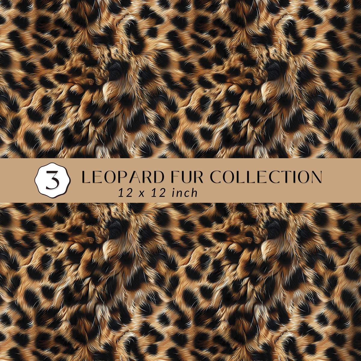 leopard Fur Collection Vinyl collection- 12x12 vinyl sheets-10 designs available
