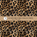 leopard Fur Collection Vinyl collection- 12x12 vinyl sheets-10 designs available