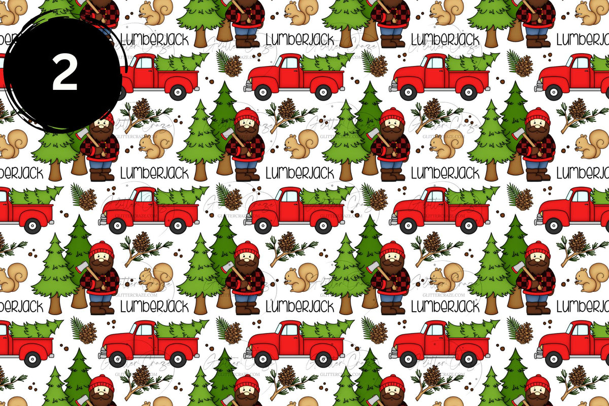 Lumberjack vinyl collection- 12x12 sheets- 4 designs available