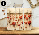 Vintage Valentine Vinyl Tumbler Wraps- 7 Designs- 2 Sizes available