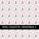 Pink Coquette Christmas  Collection vinyl sheets 14 Patterns to choose from