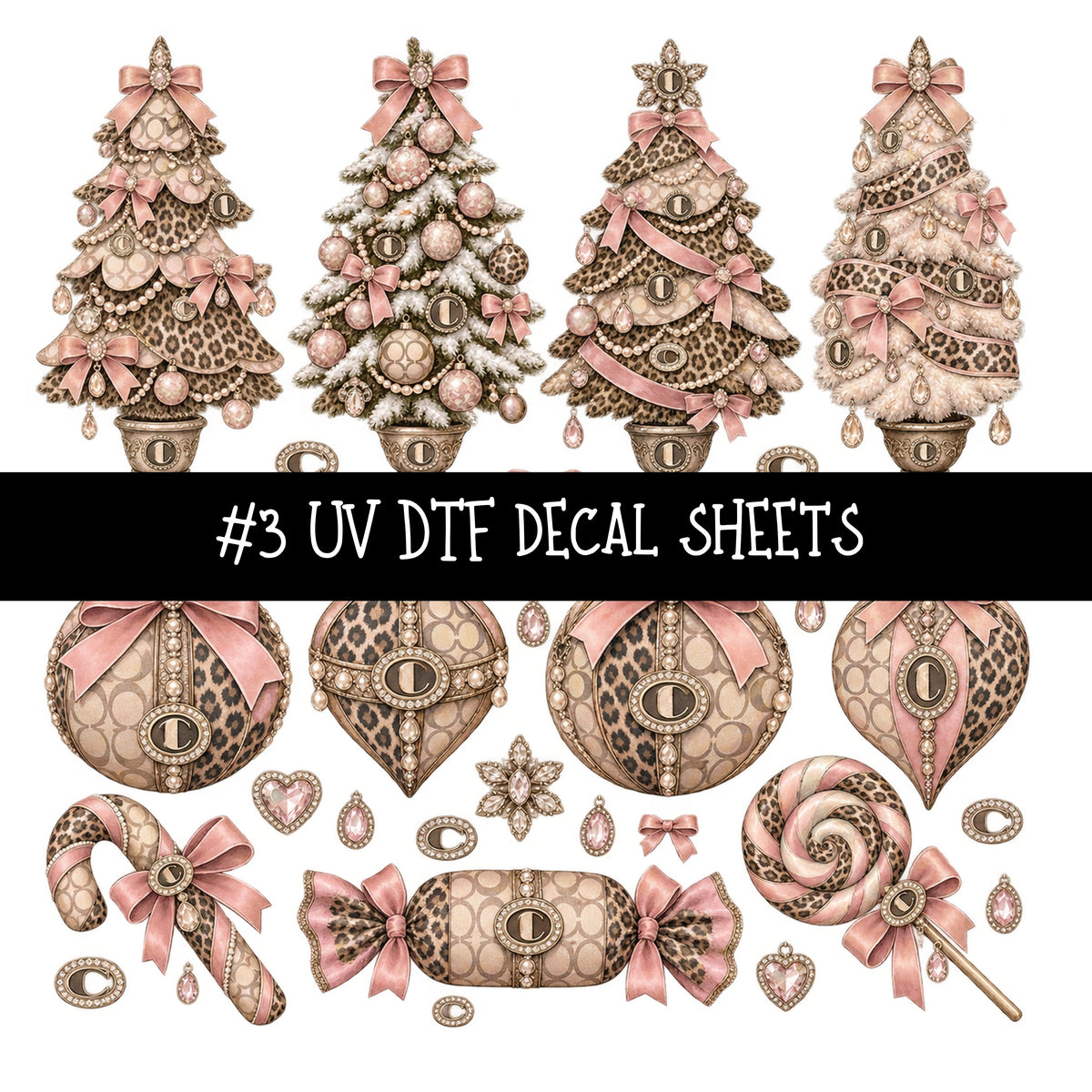 Bougie Nutcracker Coach UV DTF Decal sheets 11 Designs available