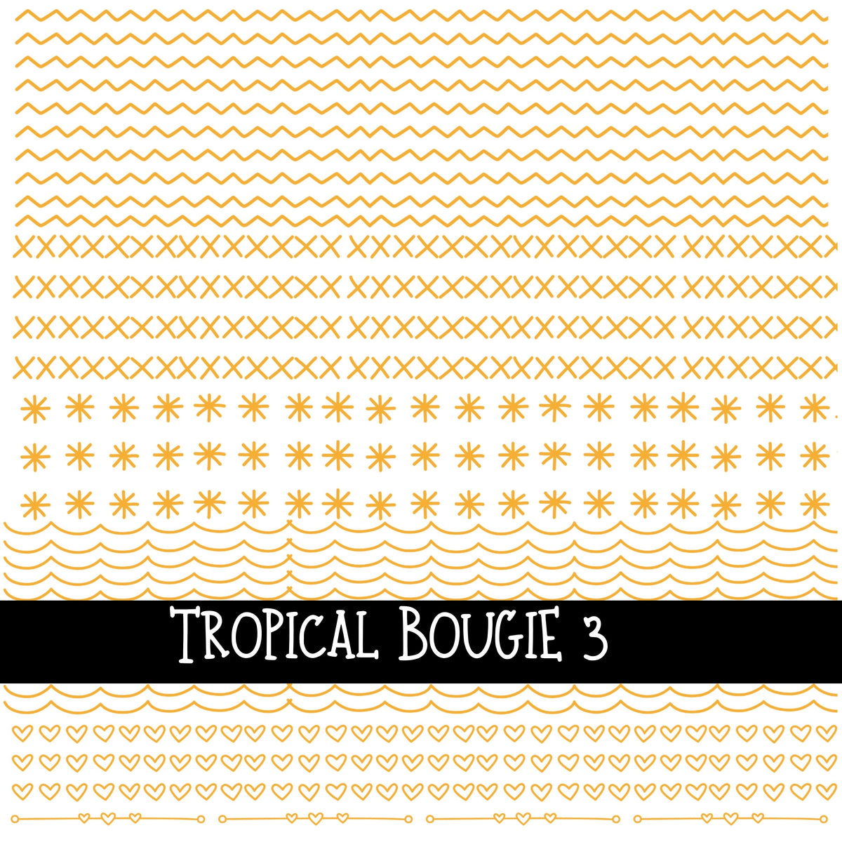Tropical Bougie UV Decal sheets 8 Designs to choose from