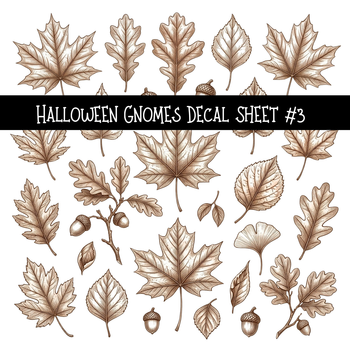 Halloween Gnomes UV DTF Decal sheets 6 Designs available