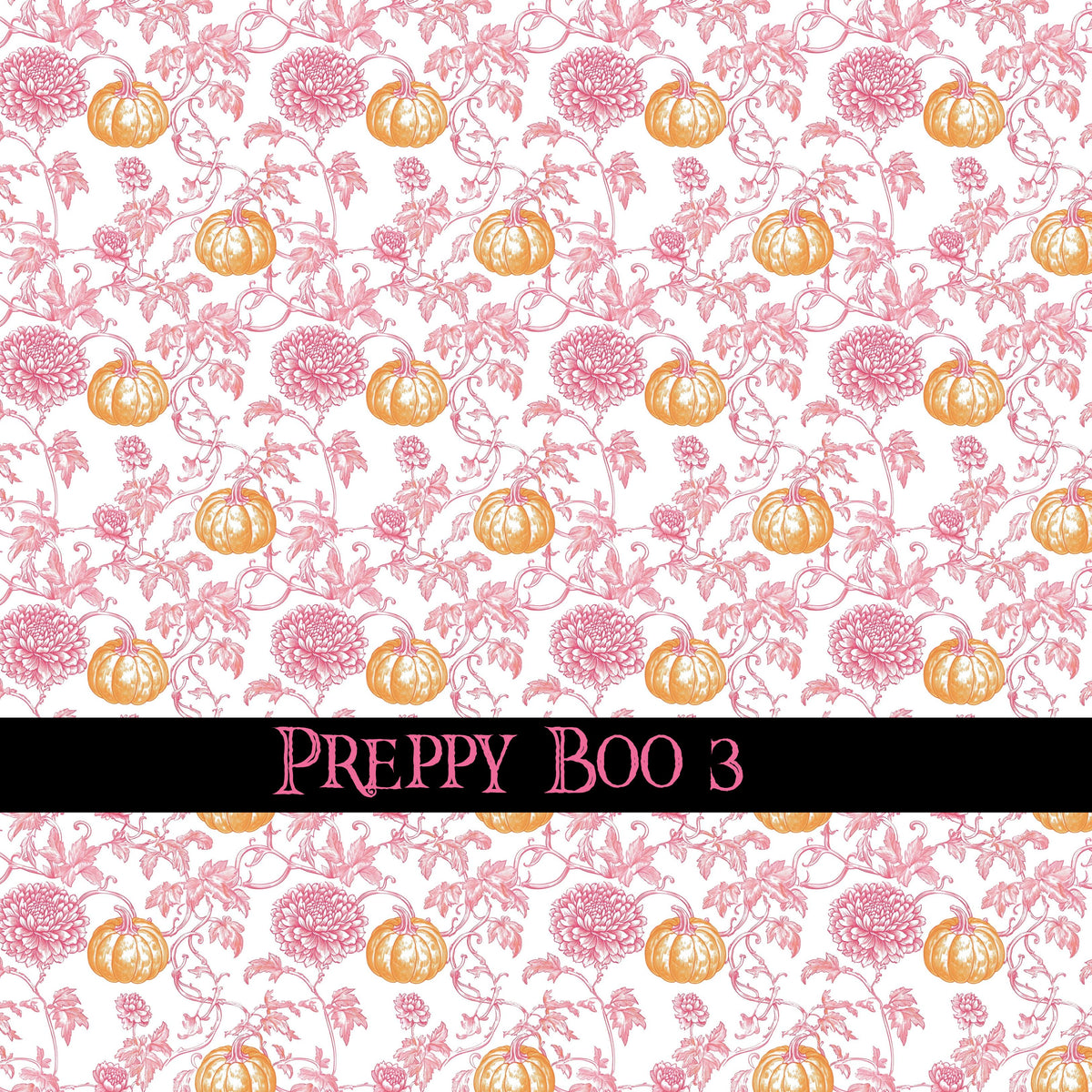Preppy Boo collection- 12x12 vinyl sheets-10 designs available