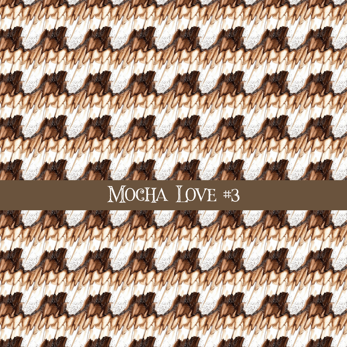 Mocha Love- vinyl sheets 20 (Patterns to choose from)