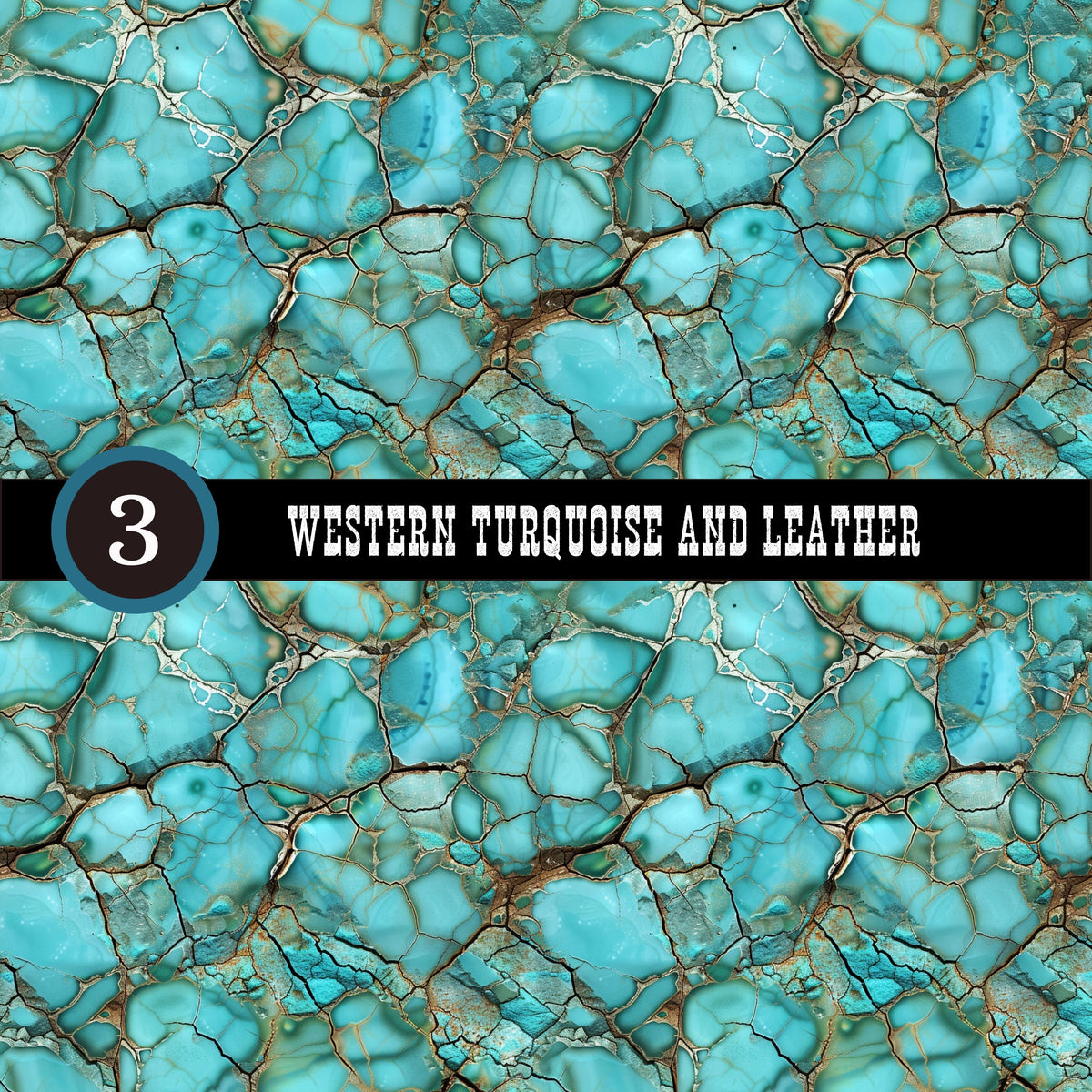 Western Turquoise and Leather Collection Vinyl collection- 12x12 vinyl sheets-20 designs available
