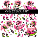 Flock Around UV DTF Decal sheets 11 Designs available