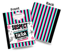 Suspect claims she's going to bed but Tiktoks composition notebook wrap
