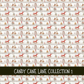 Candy Cane Lane Collection vinyl sheets 12 Patterns to choose from