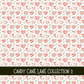 Candy Cane Lane Collection vinyl sheets 12 Patterns to choose from