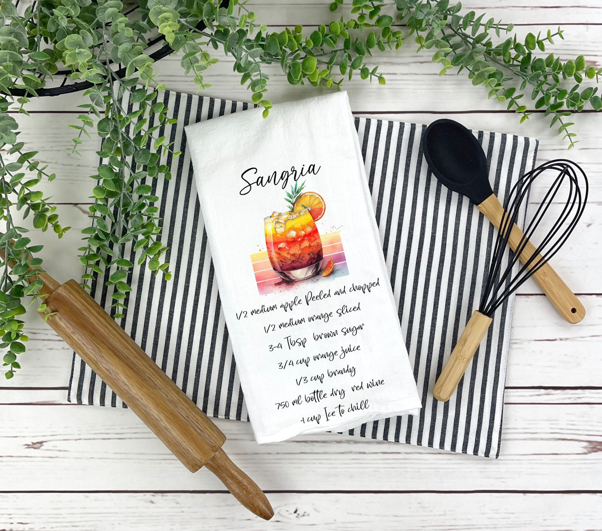 Cocktail Recipe DTF towel Transfer 5 inches wide- 20 Designs