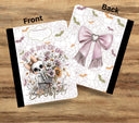 People give me the creeps floral vinyl composition notebook wrap