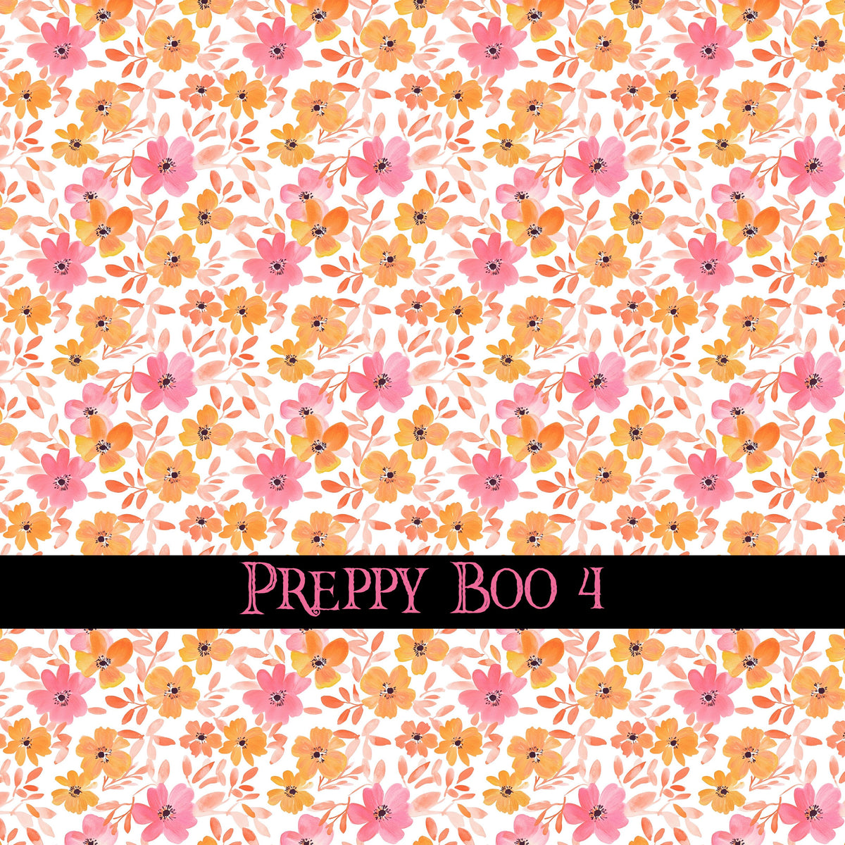 Preppy Boo collection- 12x12 vinyl sheets-10 designs available
