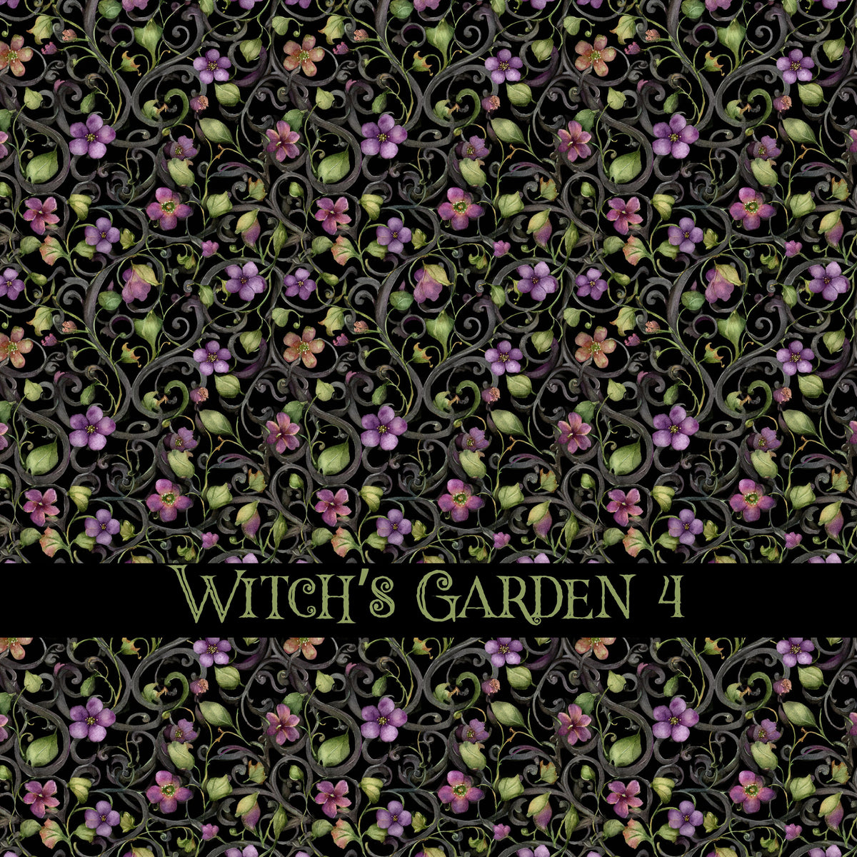 Witch's Garden Vinyl collection- 12x12 vinyl sheets-10 designs available