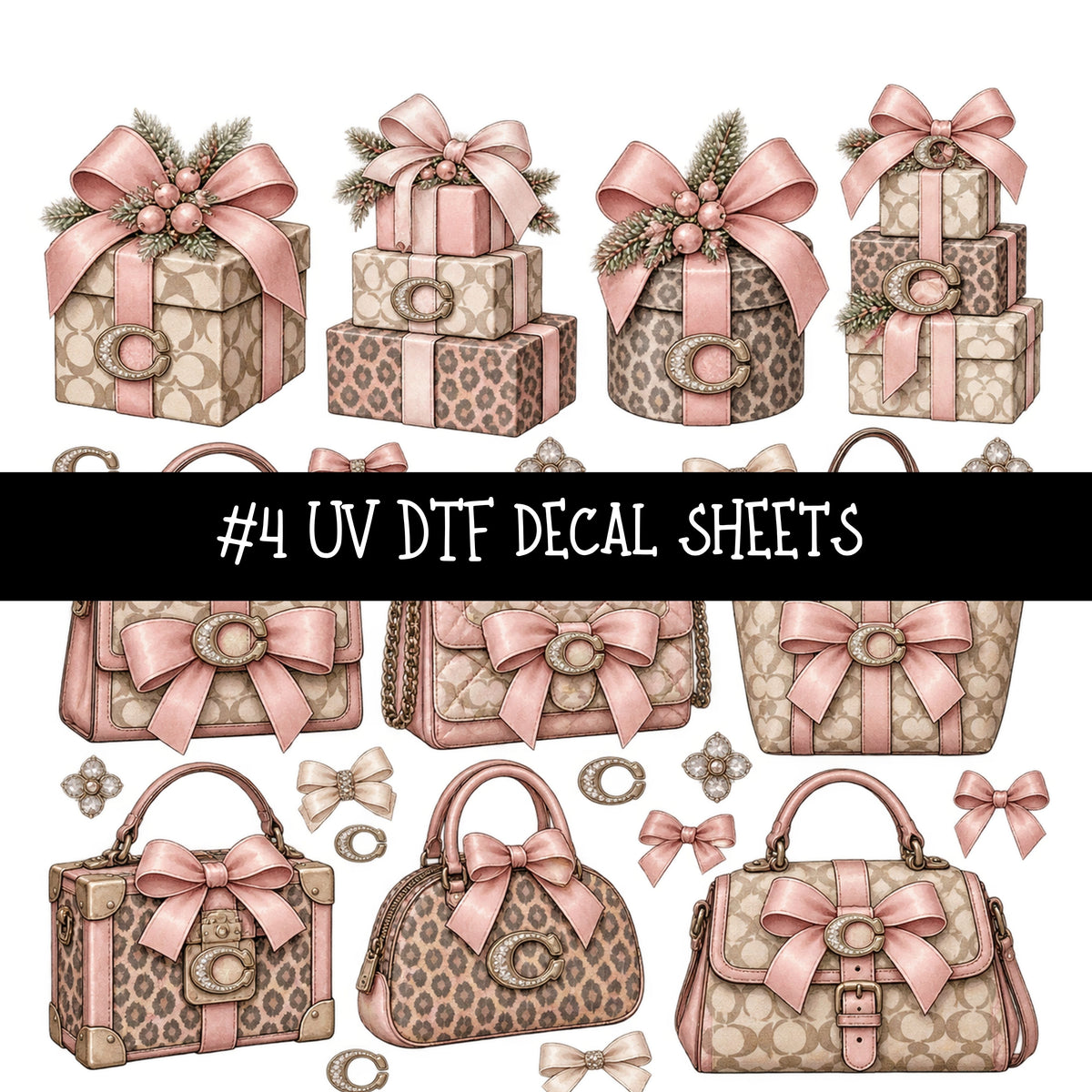 Bougie Nutcracker Coach UV DTF Decal sheets 11 Designs available