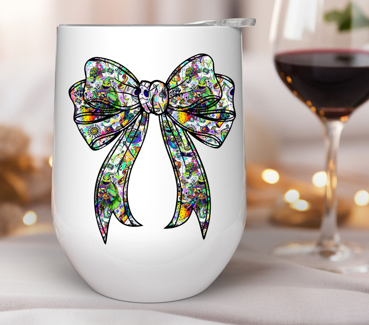 Splitting Seams Bow  UV DTF Decals