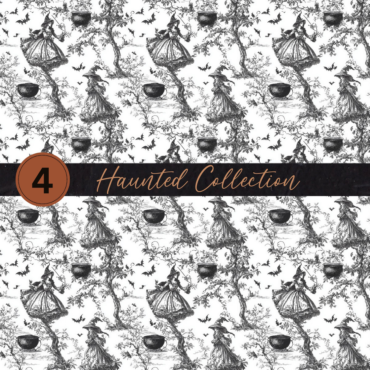 Haunted Vinyl collection- 12x12 vinyl sheets-9 designs available