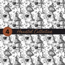 Haunted Vinyl collection- 12x12 vinyl sheets-9 designs available