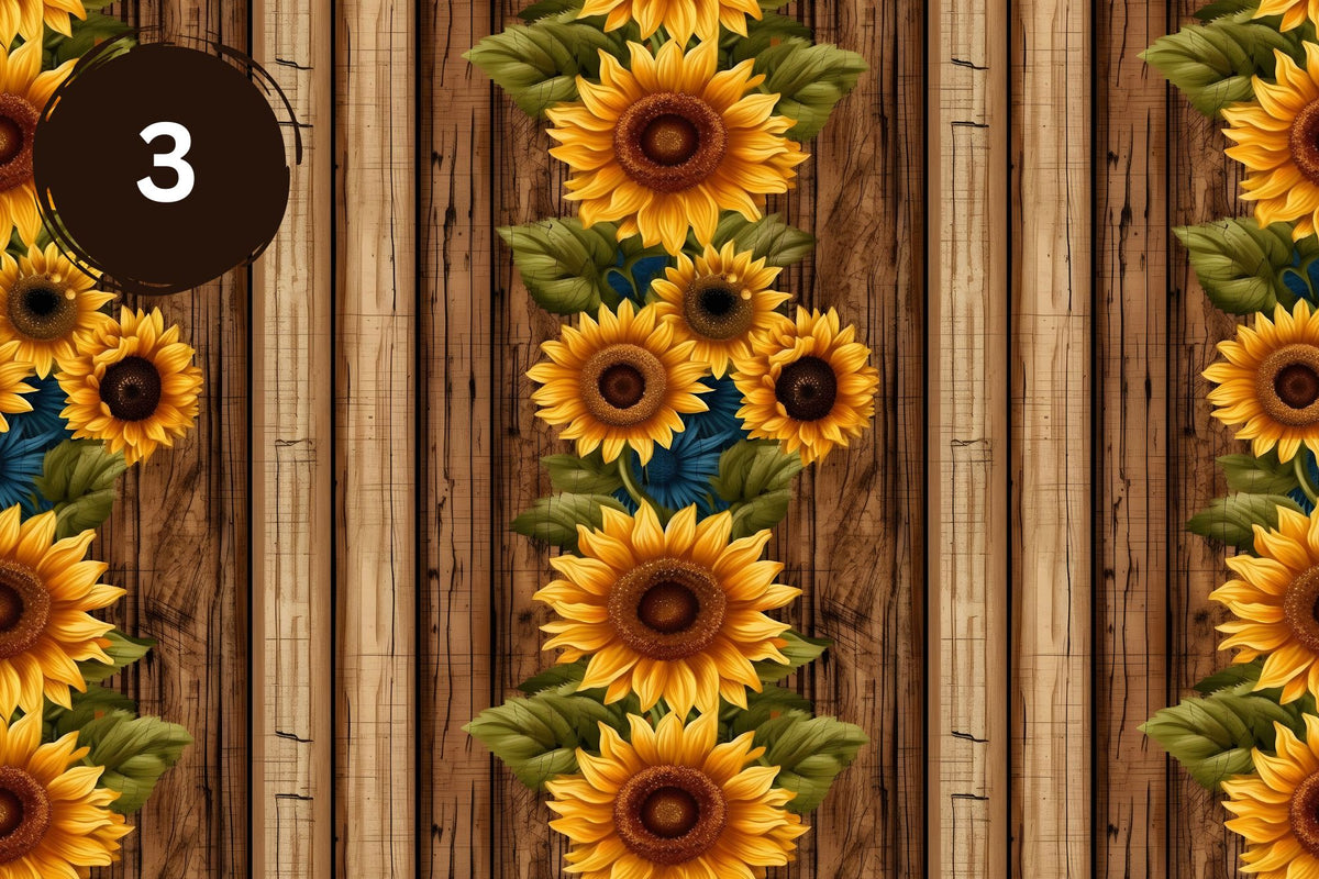 Sunflower Western Vinyl Collection- 8 Prints