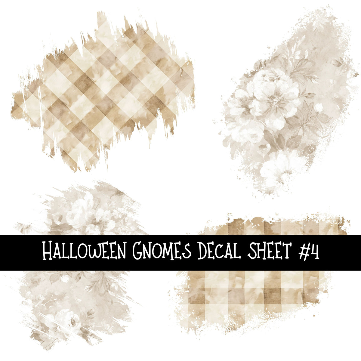 Halloween Gnomes UV DTF Decal sheets 6 Designs available