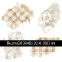 Halloween Gnomes UV DTF Decal sheets 6 Designs available