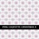 Pink Coquette Christmas  Collection vinyl sheets 14 Patterns to choose from