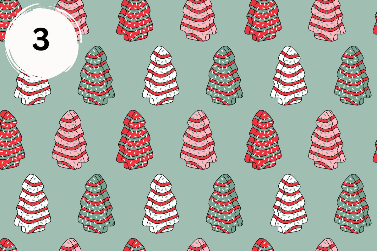 Christmas Cakes vinyl collection- 12x12 sheets- 12 designs available