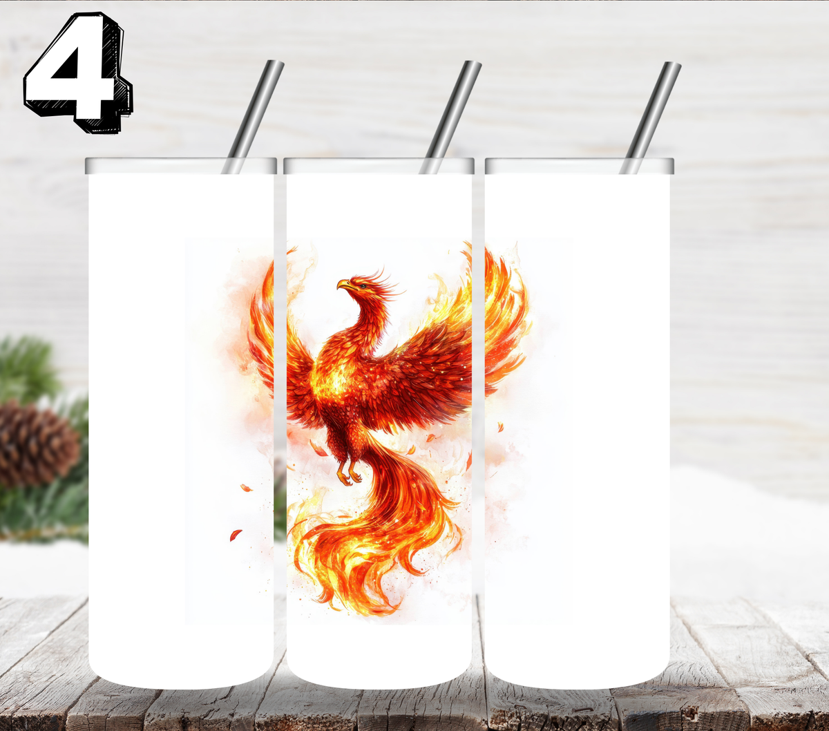Fire of a Phoenix UV DTF Decal