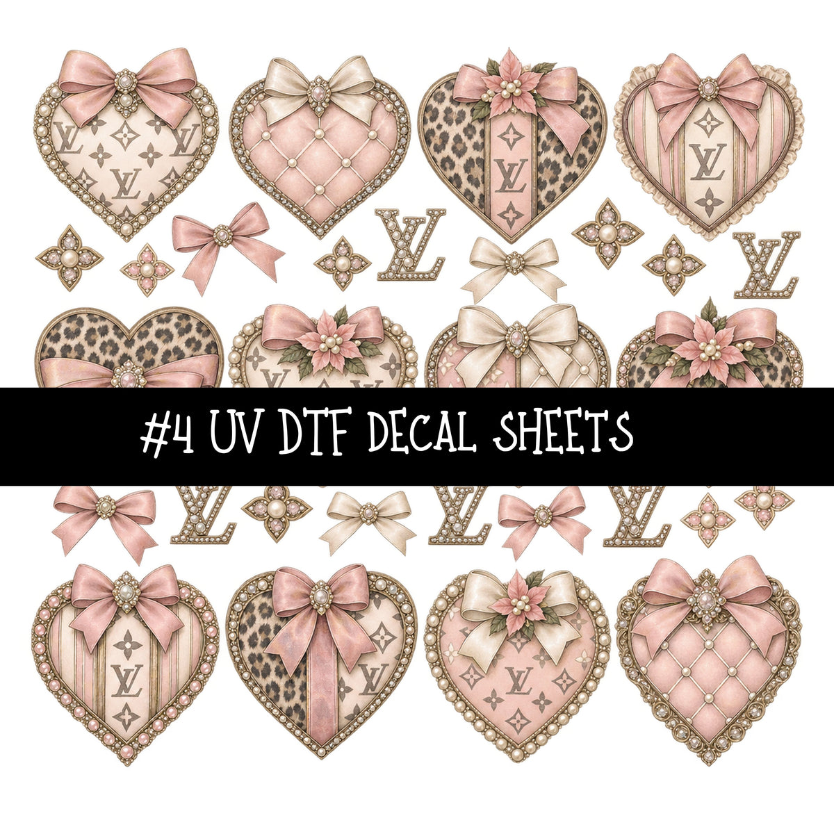 Bougie Nutcracker LV UV DTF Decal sheets 11 Designs available