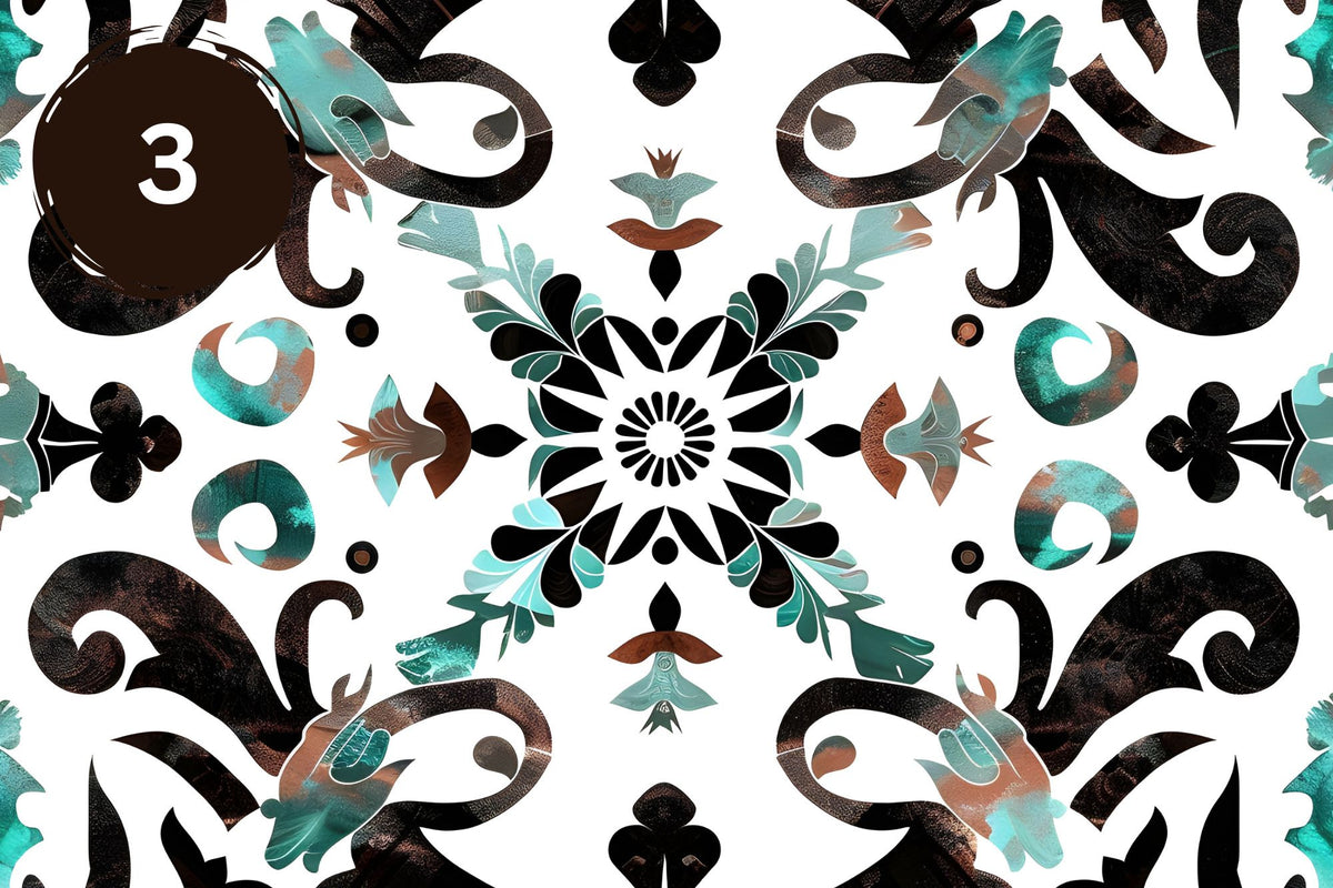 Western Aztec Collection 12x12 Vinyl Sheets- 10 Designs Available