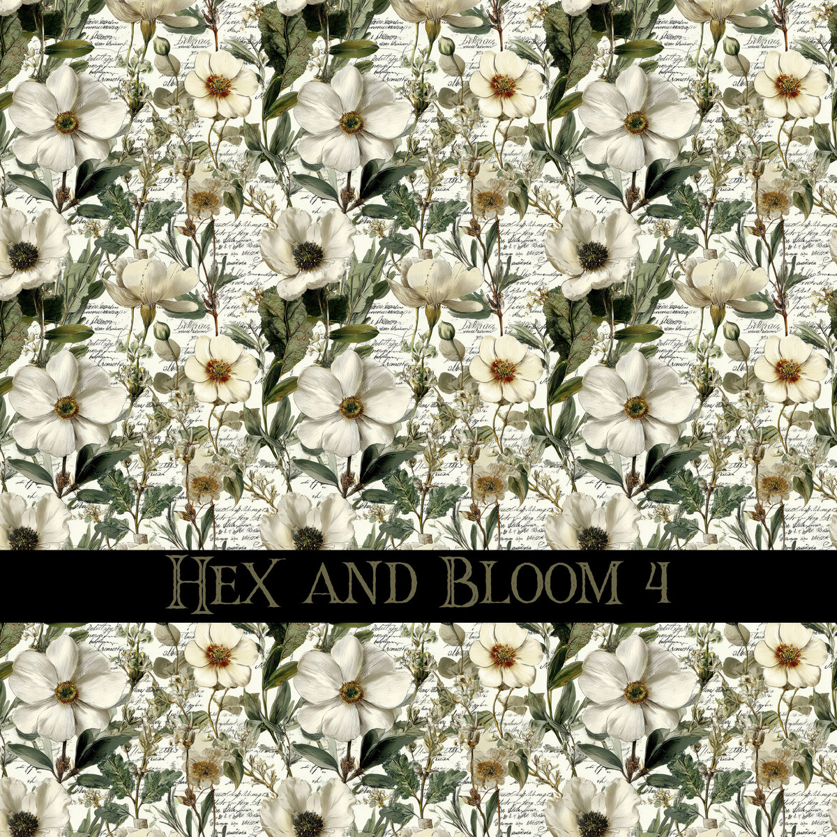 Hex and Bloom Vinyl collection- 12x12 vinyl sheets-16 designs available