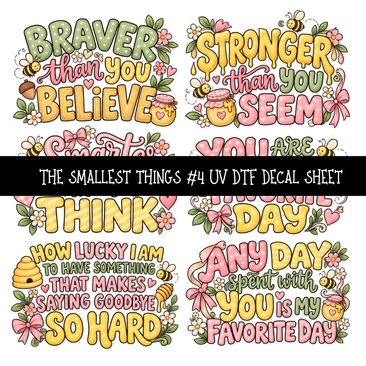 The smallest things  Decal sheets 11 Designs available