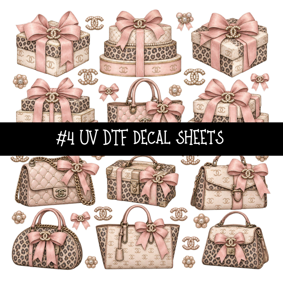 Bougie Nutcracker Chanel UV DTF Decal sheets 11 Designs available