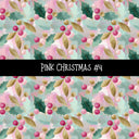 Pink Christmas Collection vinyl sheets 12 Patterns to choose from