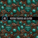 Western Turquoise and Leather Collection Vinyl collection- 12x12 vinyl sheets-20 designs available