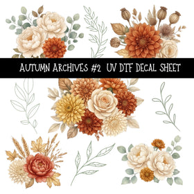Autumn Archives UV DTF Decal sheets 2 Designs available